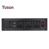 Conference Room Desktop Power Outlet Table Multil Socket Box with Configuration 1 Switch 3 Universal Outlet 2 USB 2 RJ45