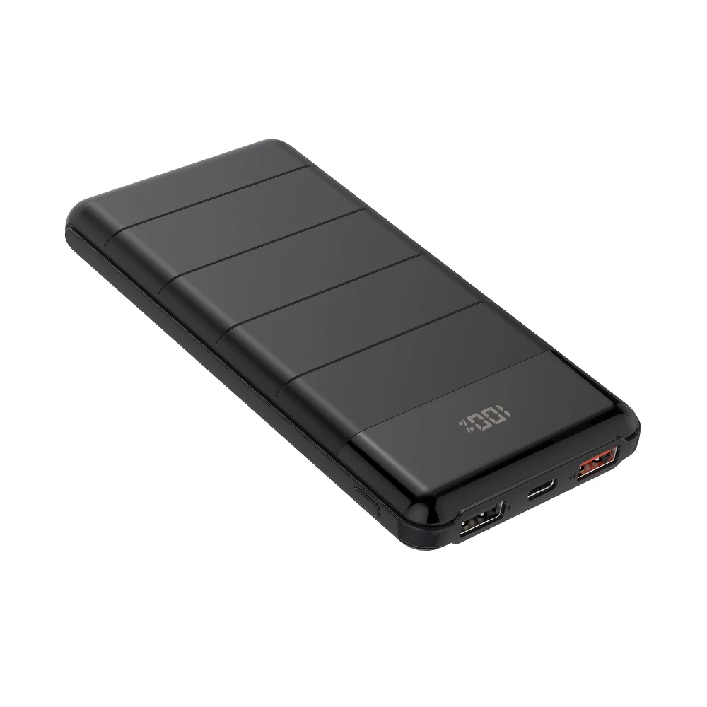 

2019 new arrivals hot products10000mAh Li polymer power bank free shipping's items power bank oem odm LCD display power bank