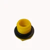 Female N6 3/8"GAS Threaded caps in yellow with 1 - 1.5 NM.tightening torque in size 21*13.5*16.9(182143200)