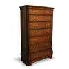 Antique Tall Boy Chest of Drawers Solid Mahogany Wooden