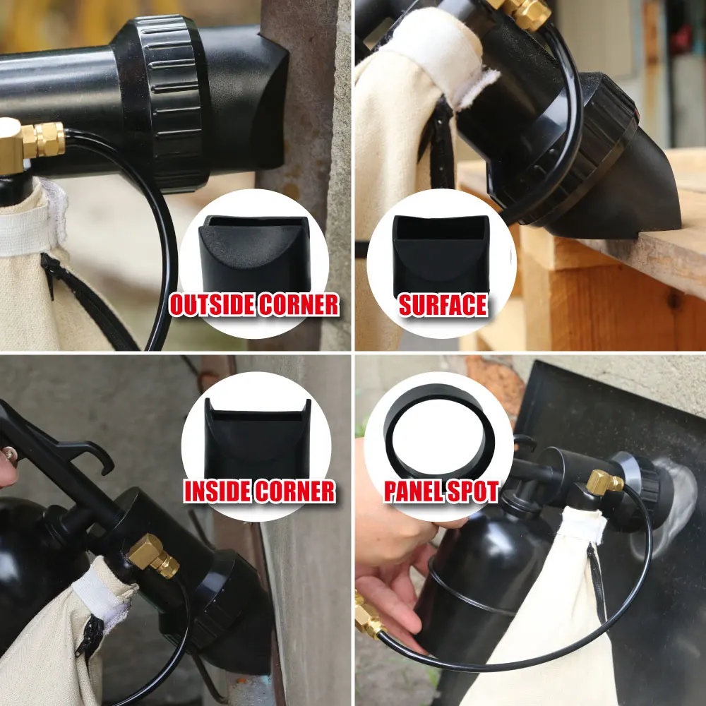 Air Vacuum Spot Sand Blaster Gun Tool Kit Sandblasting Sandblaster