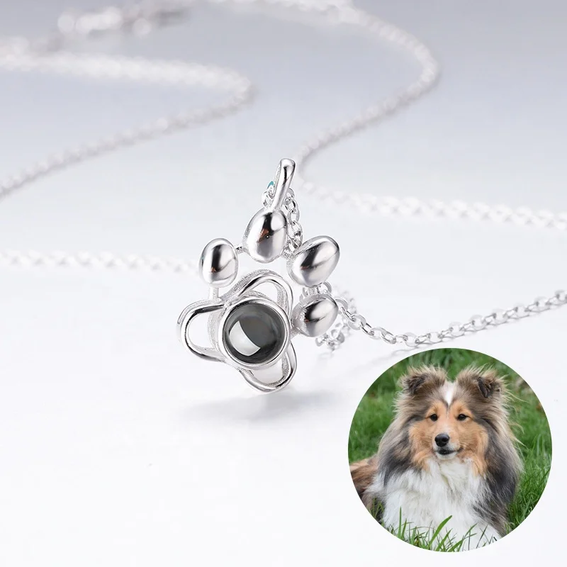 

Fashion Jewelry Gold Plated 100 language I Love You Designer Dog Necklace Pendant