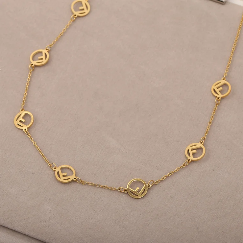 

High Quality Many F Letter Hollow Hot Selling Necklace Jewelry