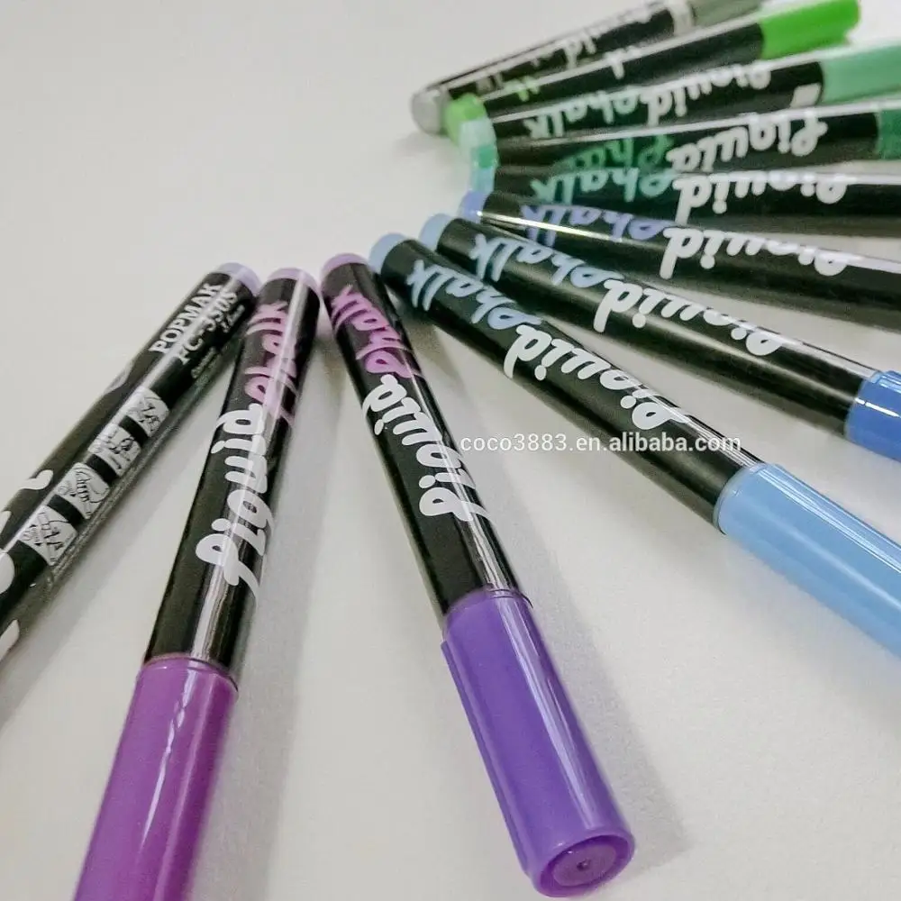 

Assorted neon color Good quality 5.0 mm Bullet tip Glass Chalk Marker