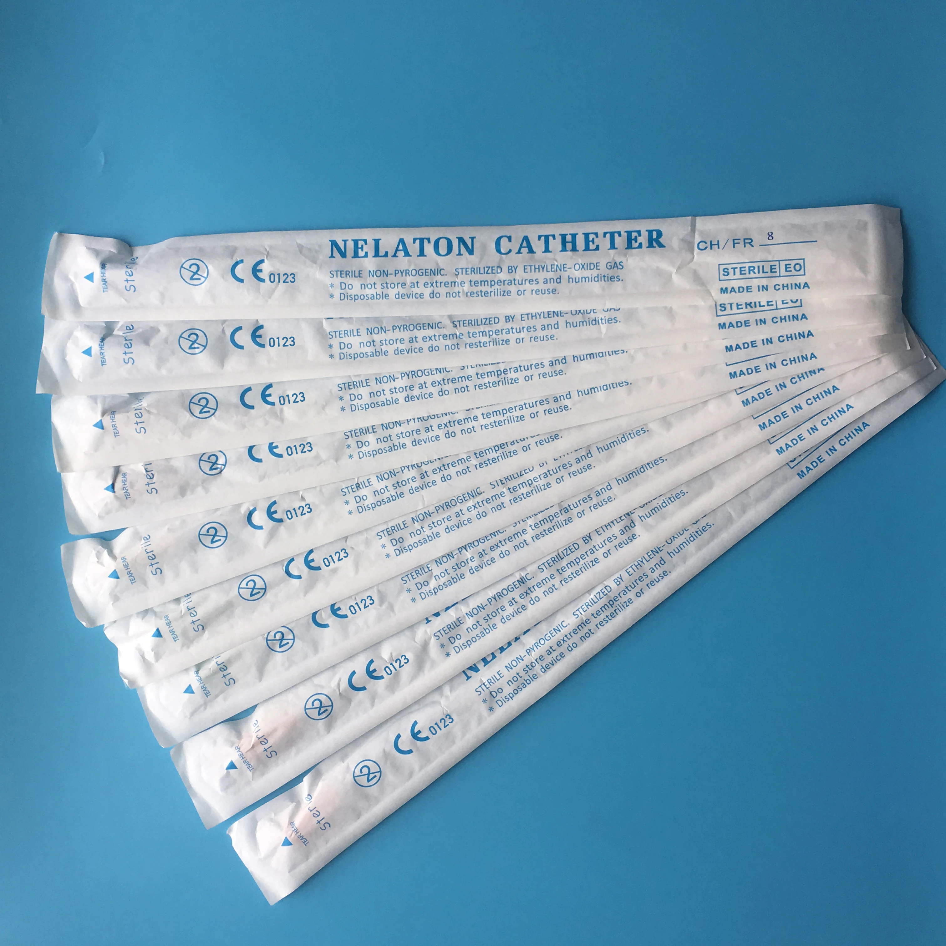 
Cornwall Medical PVC disposable Nelaton catheter F8 for single use 