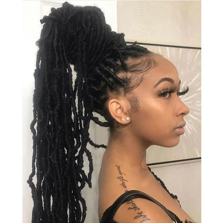 
cheap Nu Faux Locs 14 18 22 24 Synthetic Hair Crochet Braids African Roots Braid janet Collection Long Nu Goddess Locs  (62282726741)