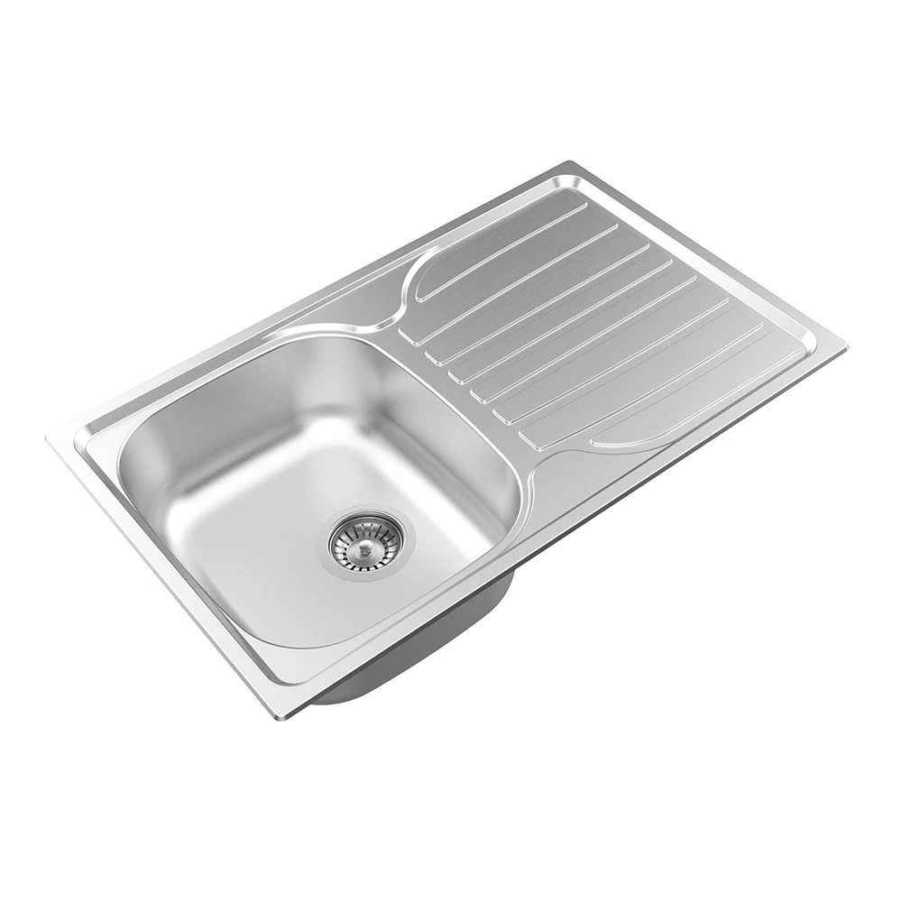 Dali Europe Standard Kitchen Sink Brushed 304 Stainless Steel Topmount