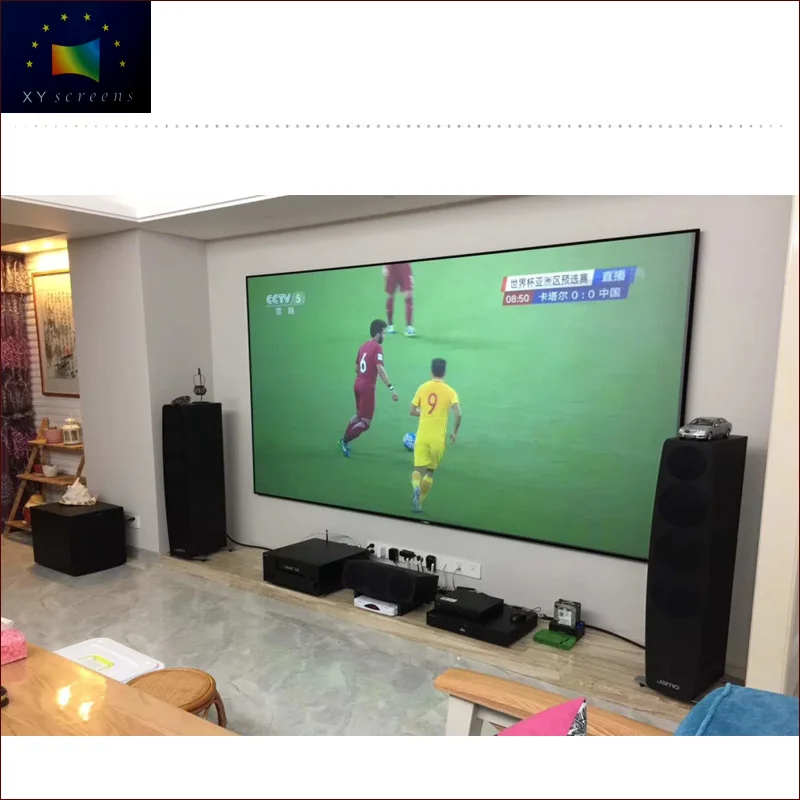

XYScreen 4K alr thin frame projection screen for 3LCD long throw projector