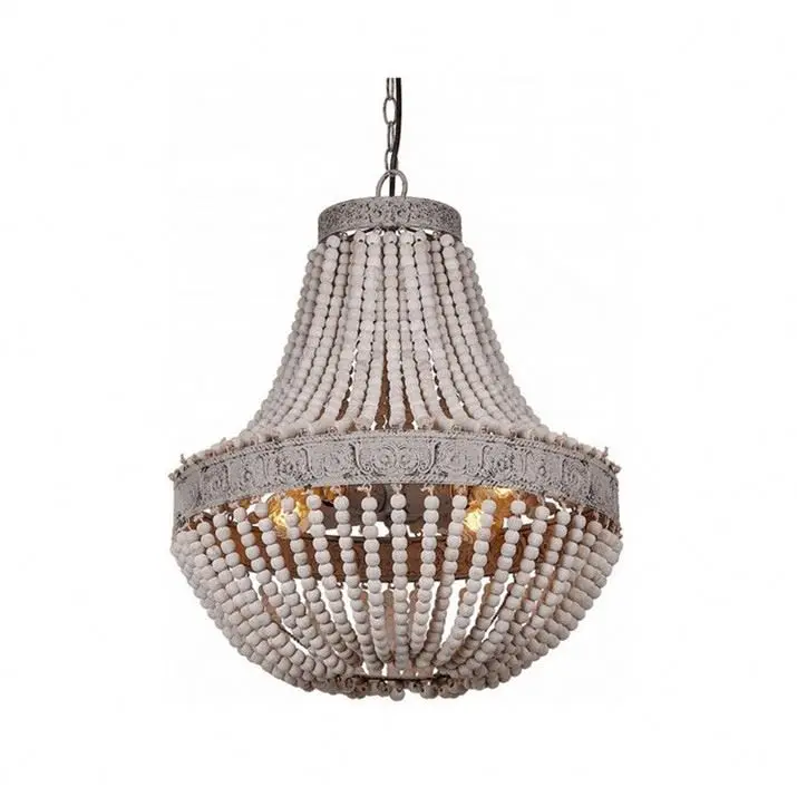 

New Design Antique White Wood Chandelier