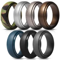 

New product multi-color multi-size custom silicone wedding rings for Men