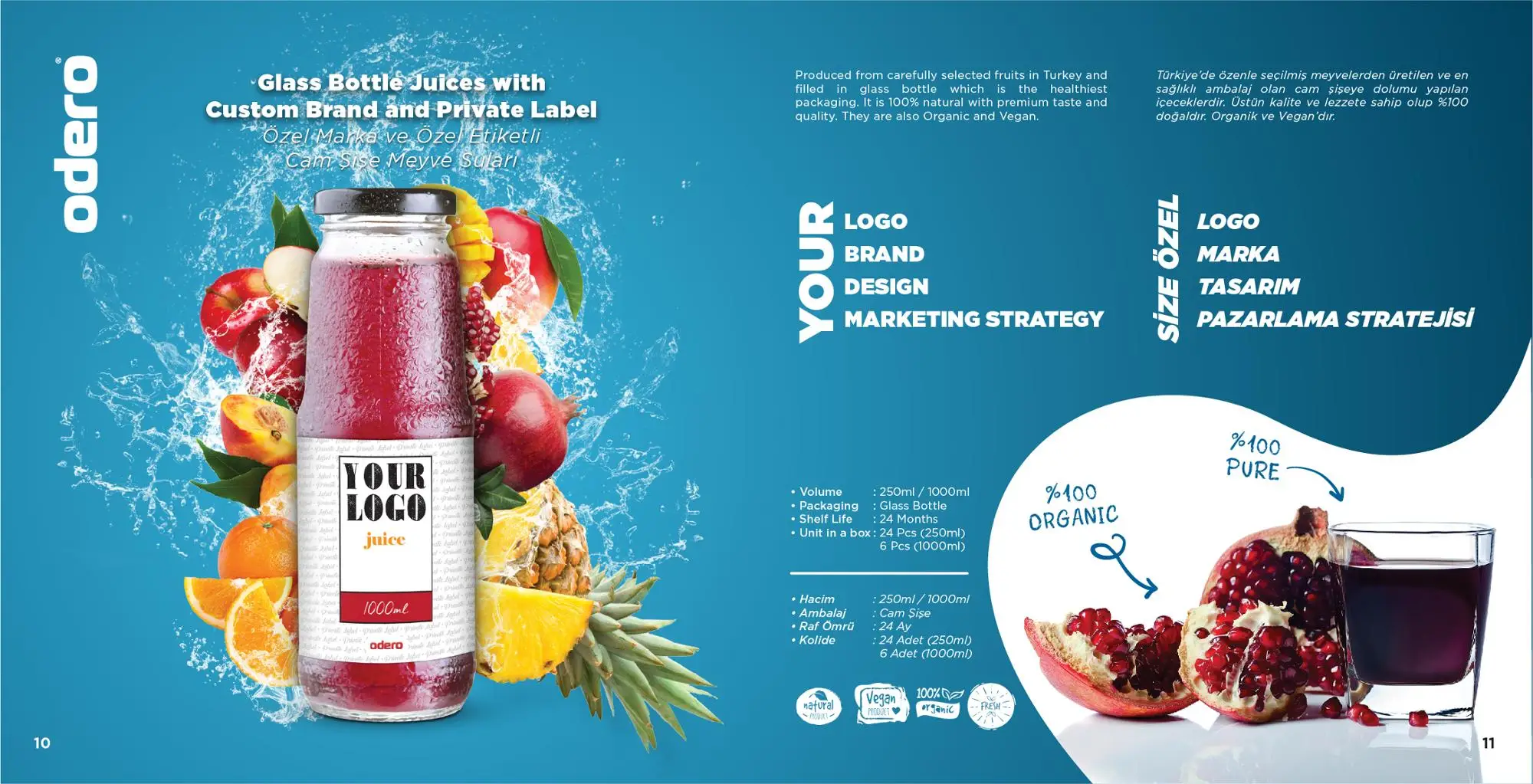 100 Nfc Pomegranate Juice Private Label Oem Not From Concentrate Or