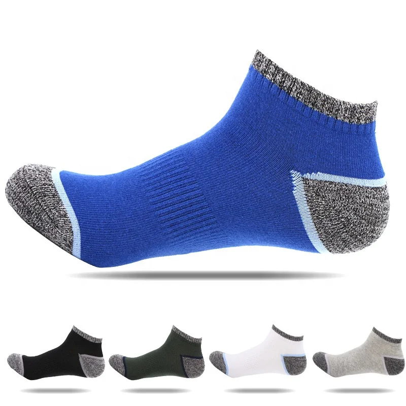 

Manufacturers wholesale custom design men's cotton ankle sports socks, Pantone color