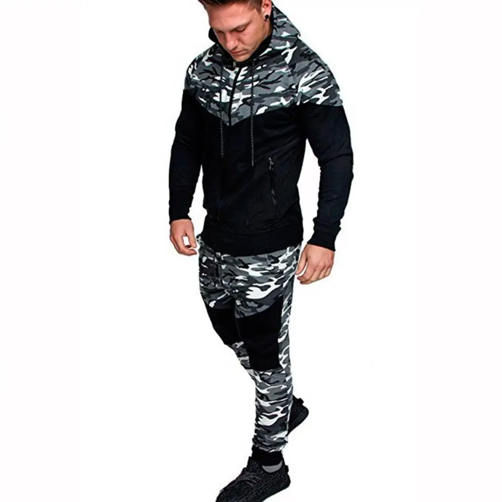 
Custom Sports Tracksuits for men Jogging wear Sportswear camo Track suit 