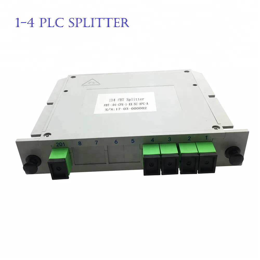 Fiber Optic Ftth Plc Splitter Box With Sc 1x2 1x4 1x8 1x16 Waveguide ...