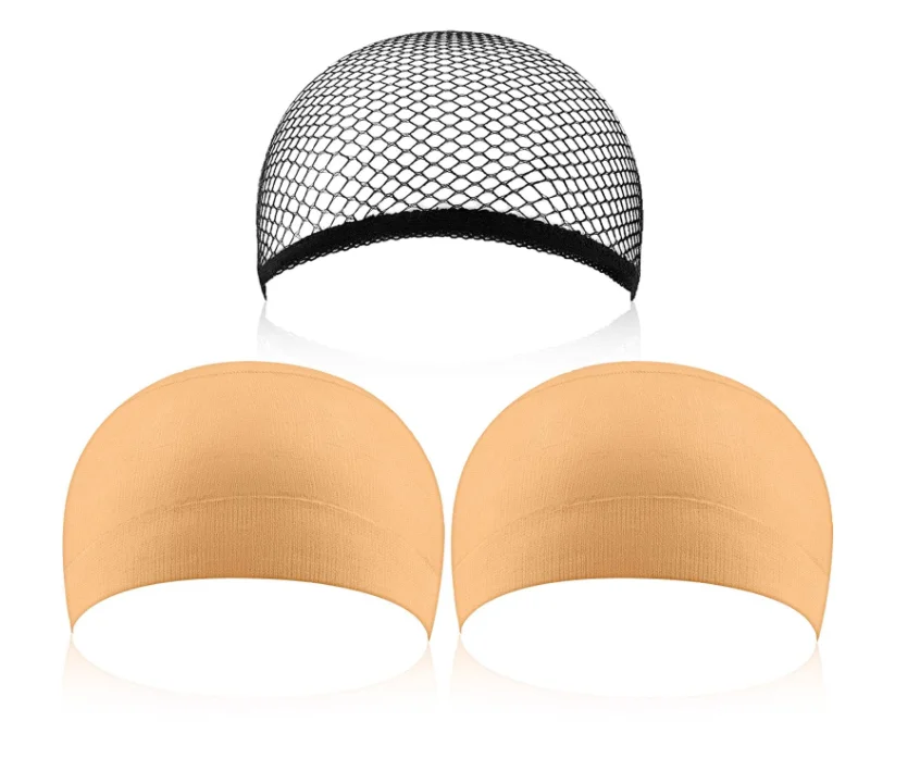 

Womens Nude Mesh Wig Hat Black Skin Color Ventilated Wig Cap Suitable For Long And Short Hair