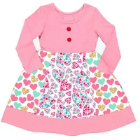 

kids clothing wholesale high quality Valentine's Day panel boutique girls clothing