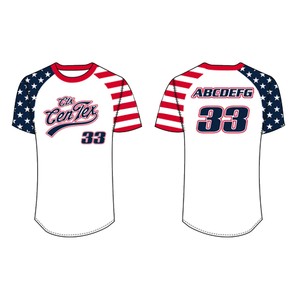 Custom Made Cheap Sublimated Softball Jerseys Men Custom Stripe Baseball Jersey Wholesale