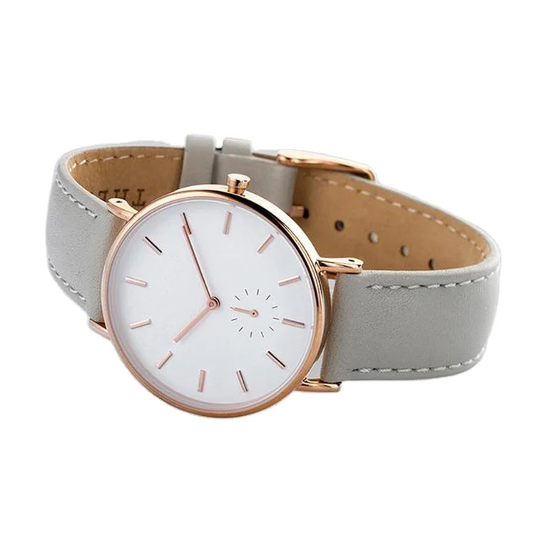 

LOW MOQ Custom Chronograph Women Watches Ultra Thin Leather Band Quartz Watch Fashion Female Wristwatch Relogio Feminino Relojes