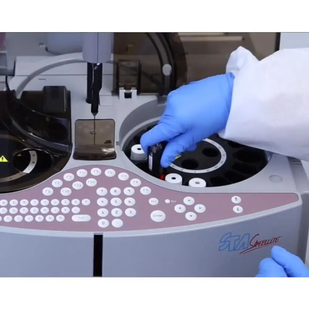 
Stago STA Satellite clotting, chromogenic, and immunologic automated benchtop analyzer and reagents 