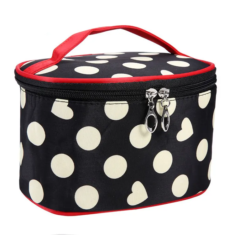 

Portable Fashion Dot Cosmetic Organizers Toiletry Bags, Custom