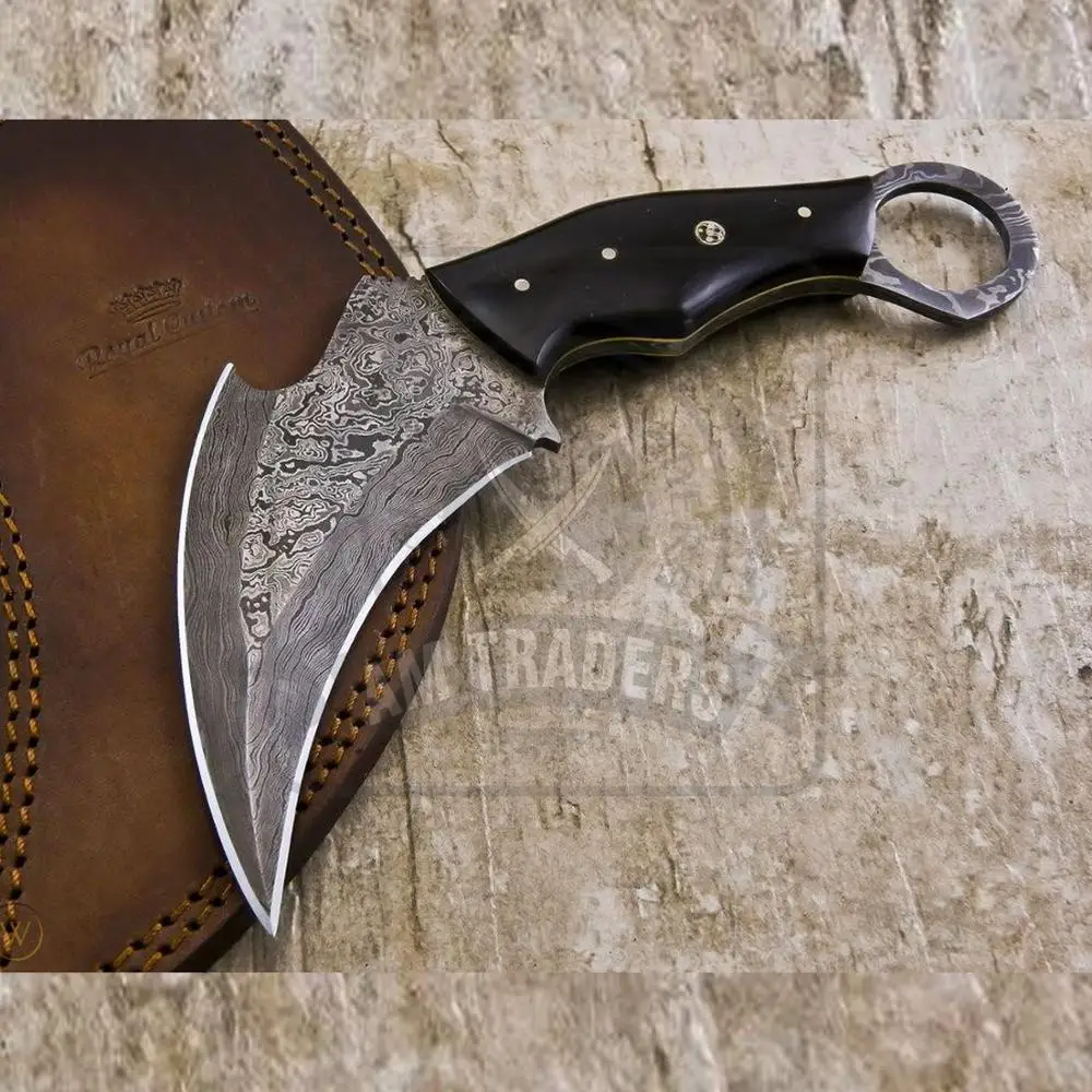 
Damascus Steel Karambit Knife DT 18 SK1073 