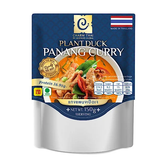 Plant Duck Panang Curry Instant Halal Food From Thai Recipe With Taste Of Real Coconut Milk And Plant Protein Buy Plant Protein Vegan Foods Ready To Eat Food Product On Alibaba Com