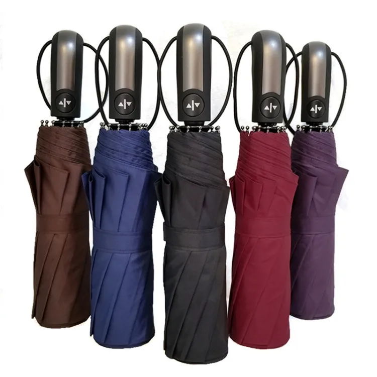 

Wholesale High Quality Auto Open Close Full Automatic 3 Fold Windproof Umbrella, Colorful