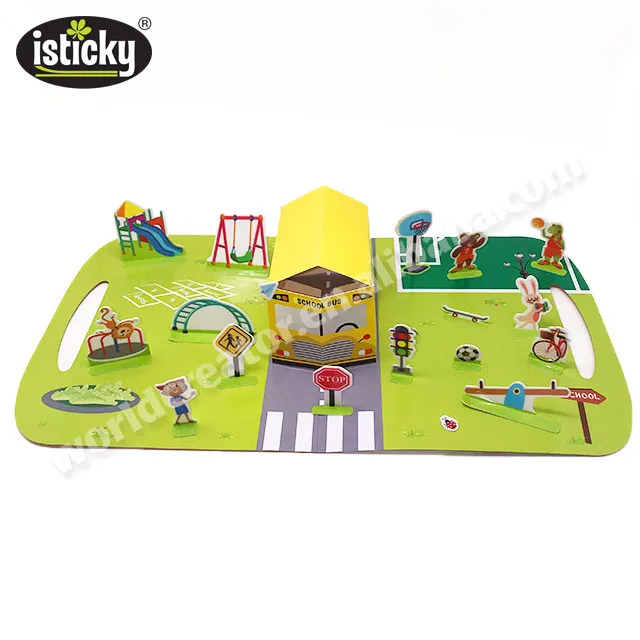 
Custom 3D Scene Game Kids Fun Pop Up Books with Stickers 