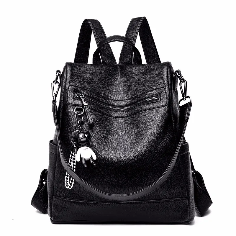

2019 Hot sale fashion holographic women backpack plastic backpack with PU strap