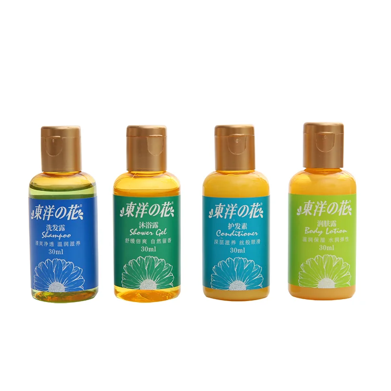 

new style 30ml oil disposable shampoo and bath lotion hair conditioner shower gel body cream travel suit for hotels in Bulk OEM, Transparent
