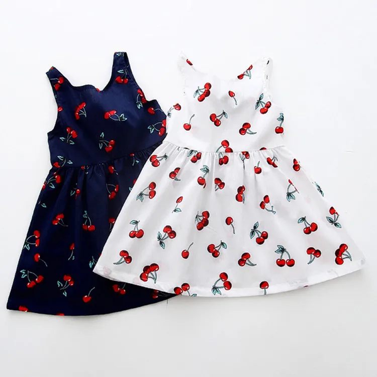 

toddler lovely summer sleeveless princess party dress baby gril wedding princess pridesmaid dress, White/dark blue