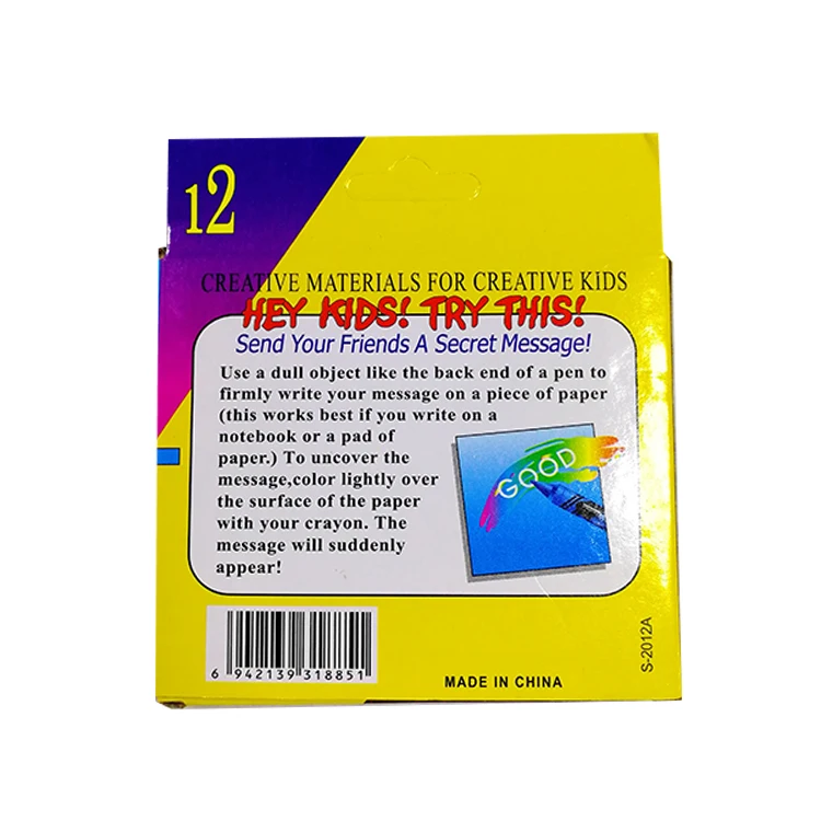 
Wholesale coloring wax crayons set for kids 