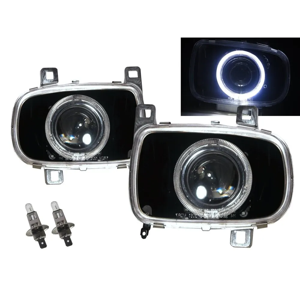 

RX-7 RX7 FD3S MK3 92-02 Guide LED Angel-Eye Projector Headlight BK for MAZDA LHD