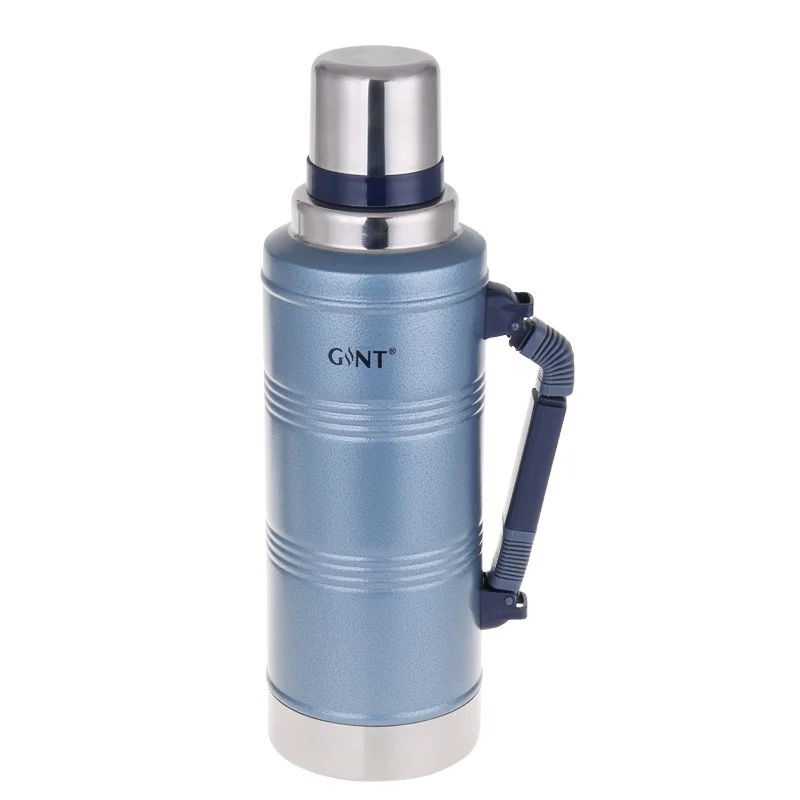 

metal sample factory portable modern beer coffee vacuum flask stainless steel water bottle with custom logo, Solid color