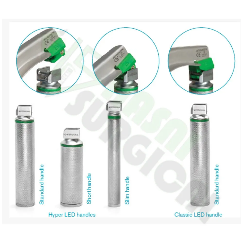 High Quality Laryngoscope Fiber Optic Miller Set L Laryngoscope Baby