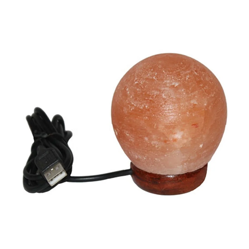 Sian Color Changing USB LED Natural Crystal Himalayan Salt Ball USB Lamp -Sian Enterprises