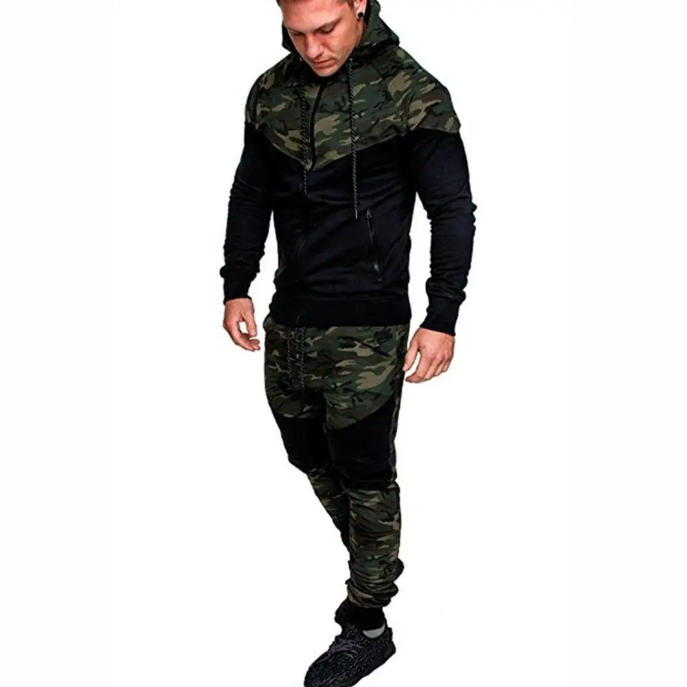 
Custom Sports Tracksuits for men Jogging wear Sportswear camo Track suit 