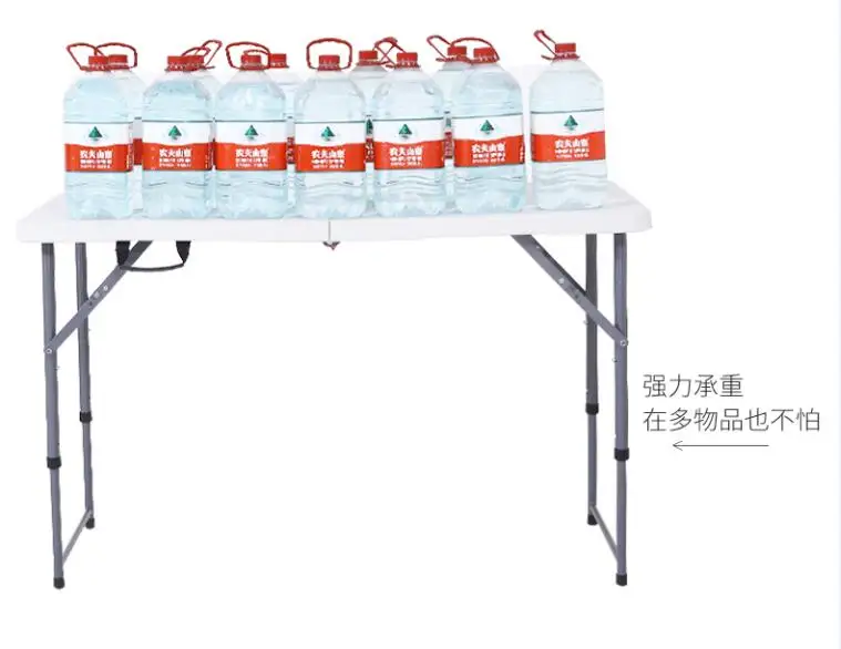 
Wholesale cheap rental hotel restaurant dining catering white HDPE 6ft round retangular plastic folding table for wedding event 