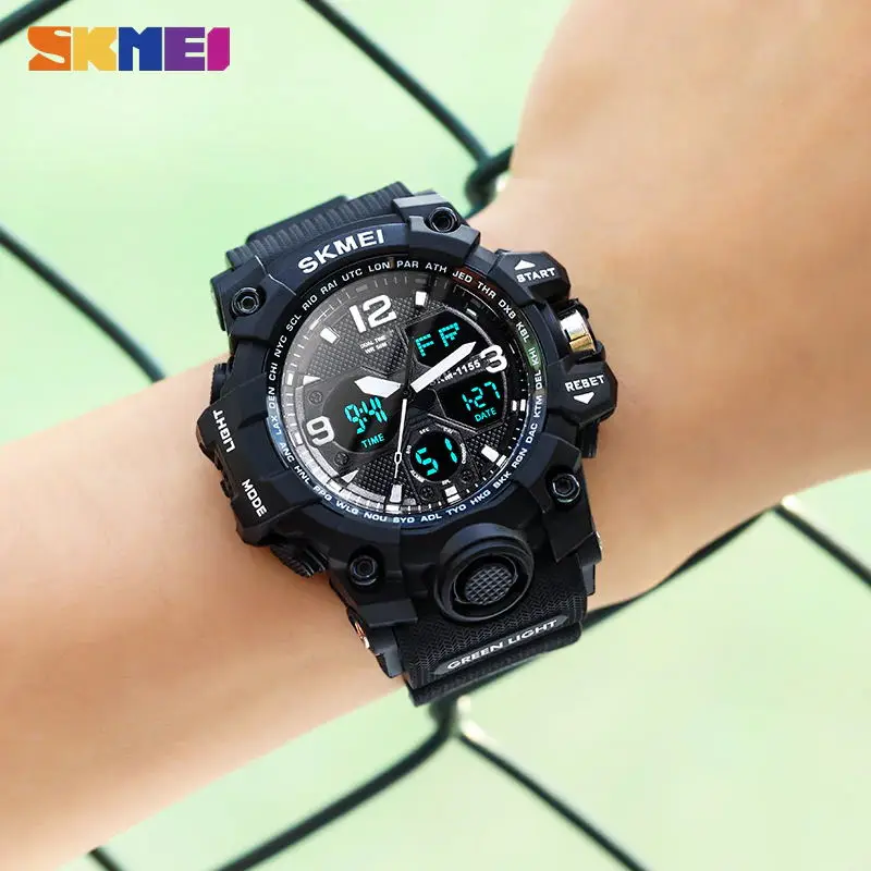 

skmei military watch 1155B mens digital analog watches Waterproof relojes de hombre Watches Wrist