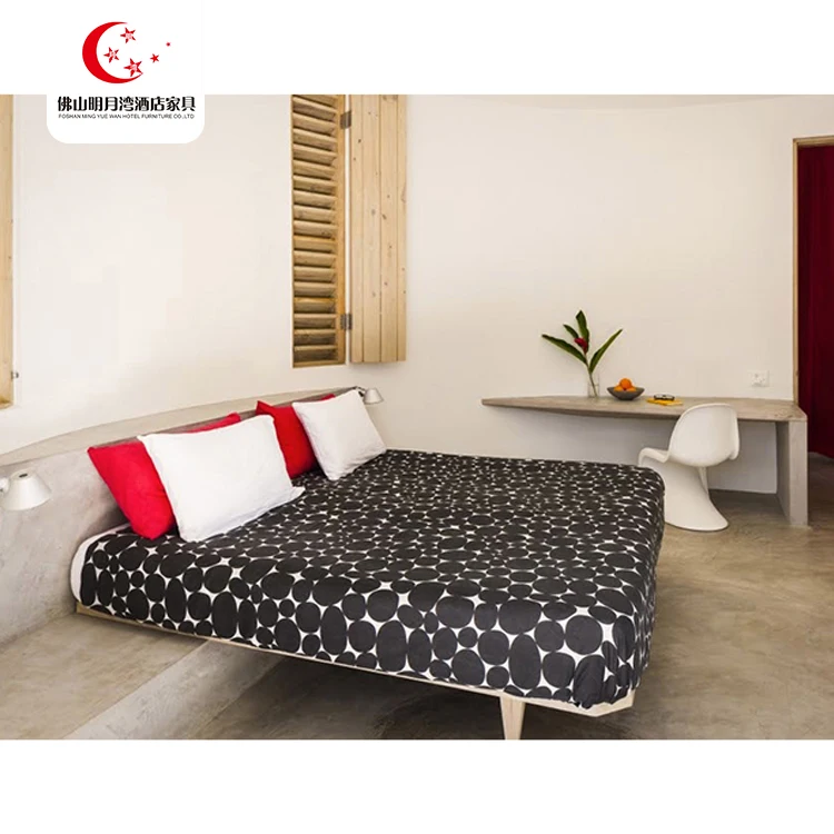 
Customized Simple Twin Bedroom Set Hotel Apartment Furniture 