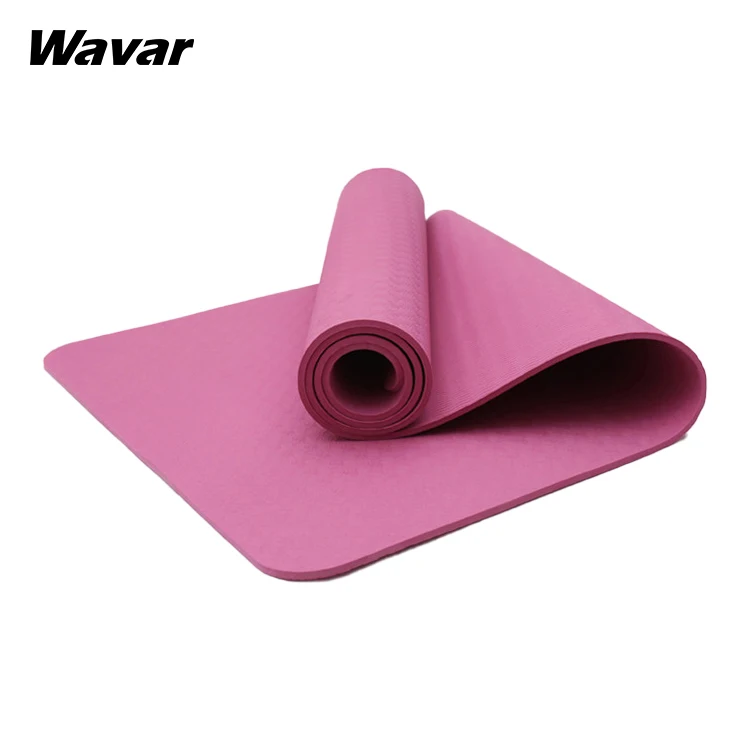 

Factory Price Organic Fitness Mat Private Label Non Slip 6mm TPE Yoga Mat, Multi-color for option