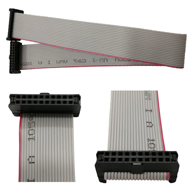 Double 2*2 3 4 5 6 7 8 9 10 11 12 13 14 15 16 20 25 or 30 32 40 pin flexible flat idc ribbon cable assembly - ANKUX.COM