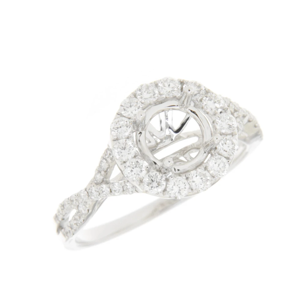 

Elegant Fashion Style Women 18k White Gold Ring