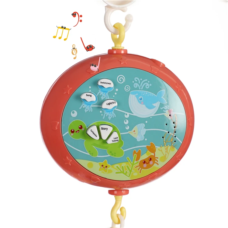 
Modern Bedside Rotating Sea Projection Music Box Baby Bed Bell Toy Baby Toys For Newborn Infant H129828 