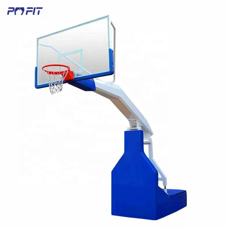 

Commercial standard basketball stand hoops FIBA basketball hoop with basketball rim and backboard, Customize color