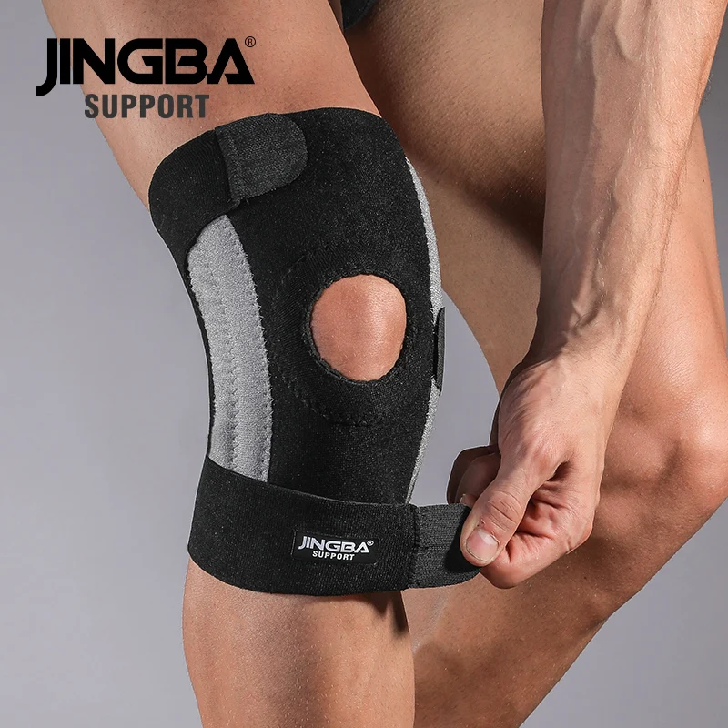 

JINGBA OEM/ODM Service Adjustable knee bandage Outdoor sports volleyball knee brace basketball Fitness knee joint protector