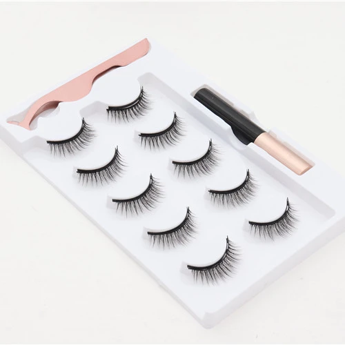

Hot Seller Natural Look Magnetic Eyelashes With Eyeliner Customizing Private Logo Customized Design Wholesale Factory Samples