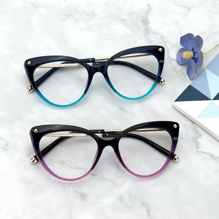 

Brand Zeelool FX0757 Stylish Best seller Excellent Quality Ultra Light Cateye TR90 Eyeglasses Optical Frames for Women, Multi colors