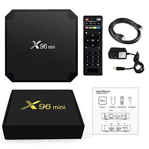 

X96 Mini Android TV Box - Support 5G Network 2GB RAM+16GB ROM AMLOGIC S905W Quad-core Cortex-A53 with WiFi 2.4GHz / H.265 4K HD