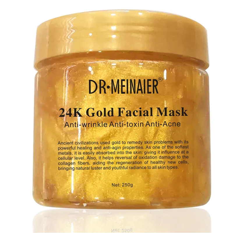 

Anti Aging Anti Wrinkl Pure 24K Gold Face Cream For Facial Treatment Gold Facial Mask with Private Label Beauty